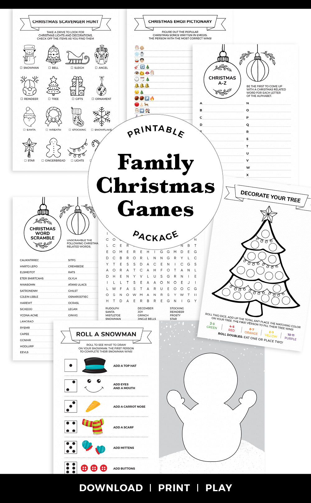 Large Family Christmas Games 2025