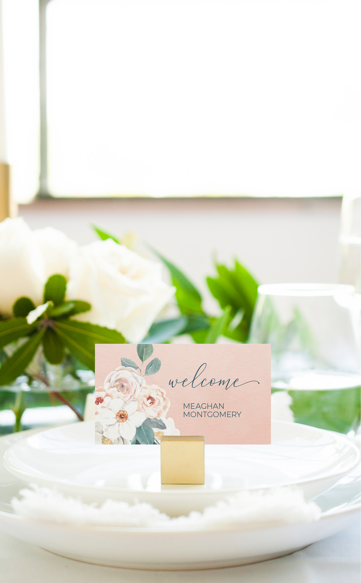 Editable place cards for Easter brunch, Spring bridal shower or Spring Wedding