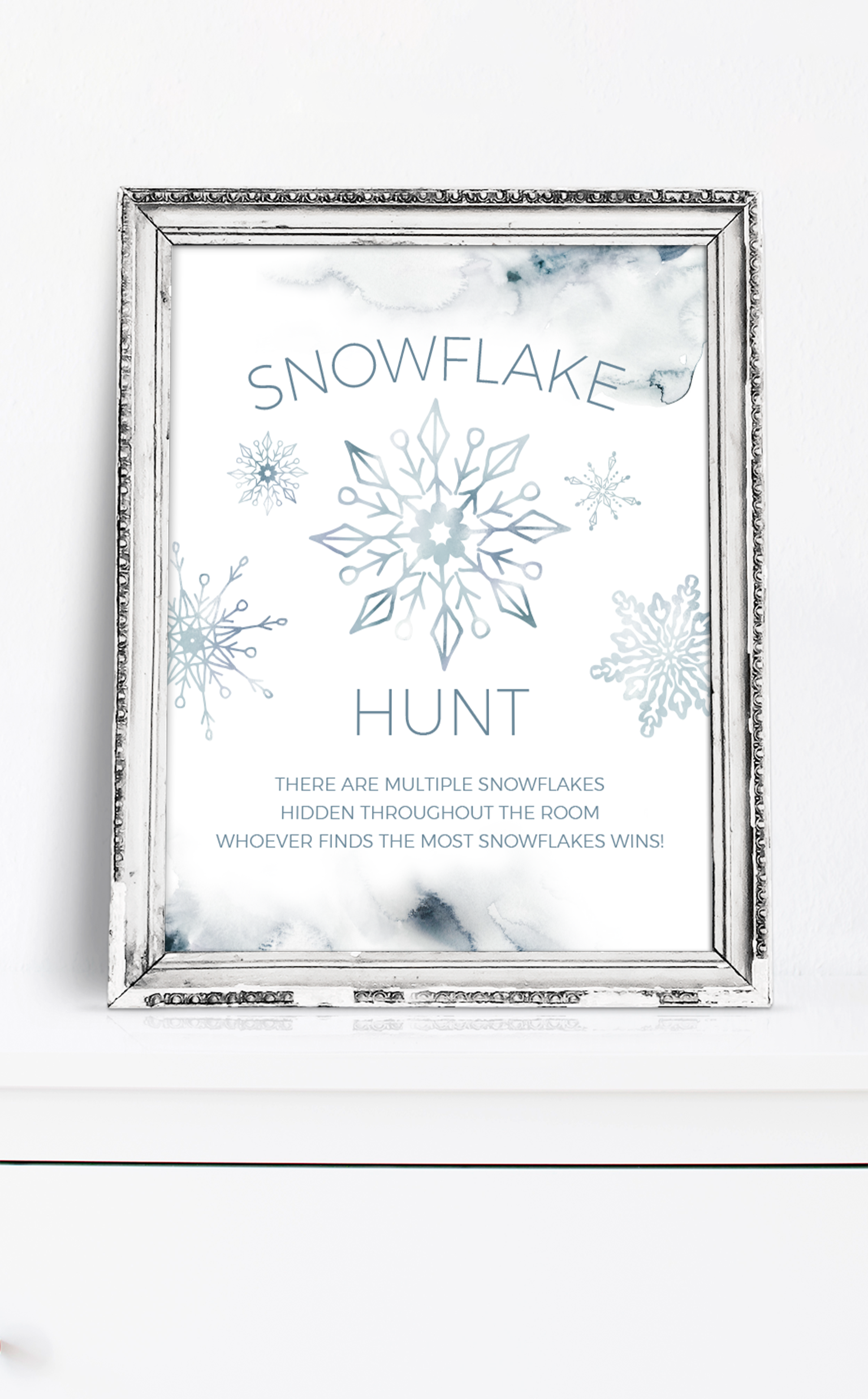 Printable Snowflake Party Favour Tags for Winter Baby Shower – ARRA Creative