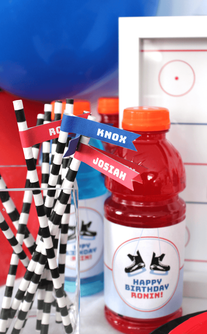 Hockey Gatorade Labels - ARRA Creative