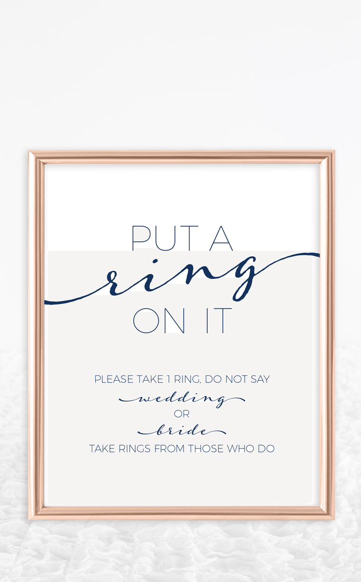 Put a Ring On It Bridal Shower Game - ARRA Creative