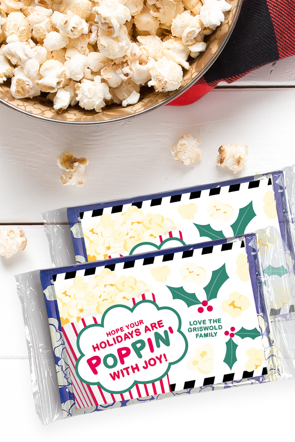 Popcorn Gift Christmas Cards