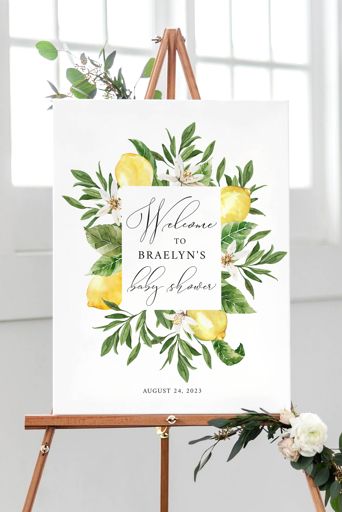 printable-lemon-baby-shower-welcome-sign-summer-baby-shower-arra-creative for Free Printable Bridal Shower Welcome Sign Printable Lemon Baby Shower Welcome Sign | Summer Baby Shower – ARRA Creative for Free Printable Bridal Shower Welcome Sign