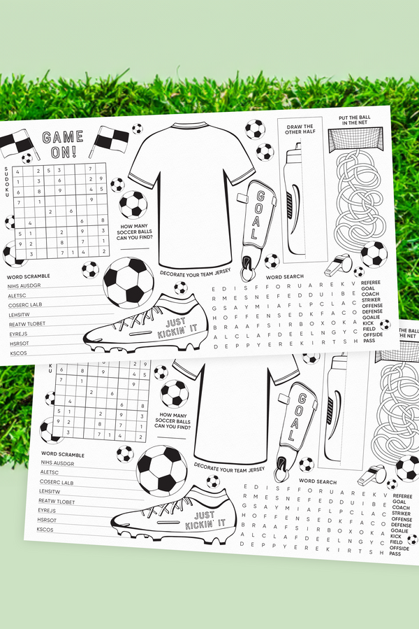 Soccer Colouring Sheet