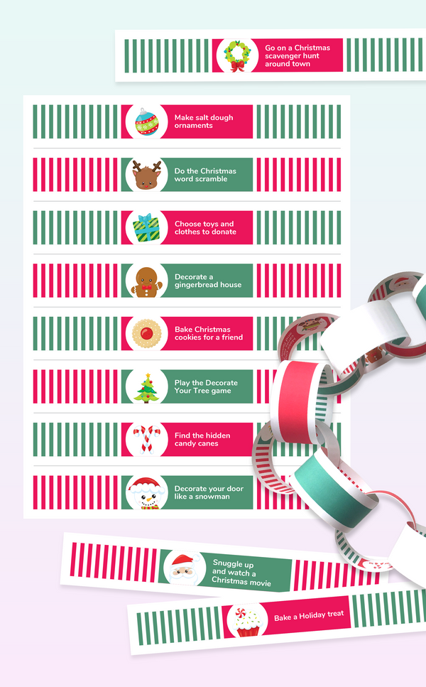 DIY Printable Christmas Activities Advent Calendar for Kids