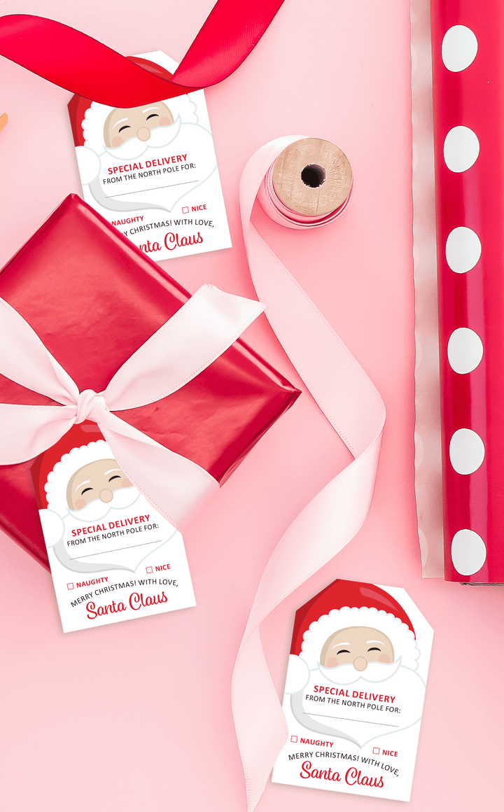 Special Delivery Santa Gift Tags for Christmas - ARRA Creative
