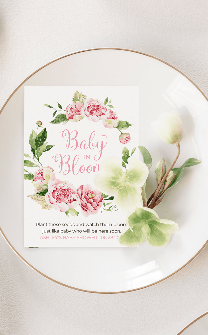 baby in bloom flower seeds Baby in Bloom Baby Shower Ideas