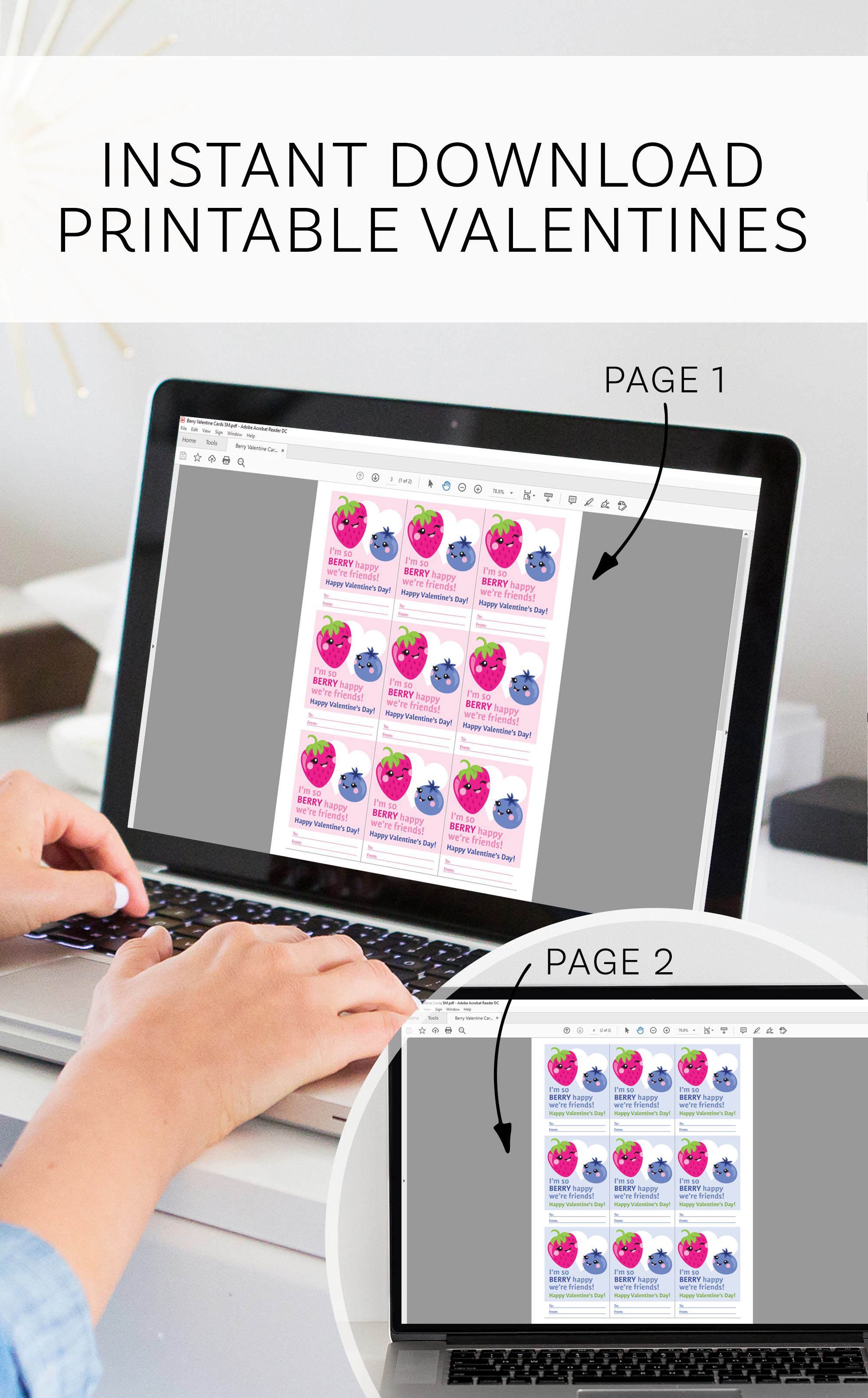 Printable Classroom Valentine Cards for Kids Fruit Snacks – ARRA Creative