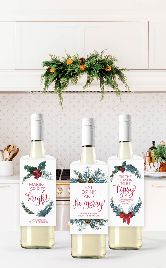 Printable Christmas Wine Bottle Gift Tags Hostess Gift – ARRA Creative Printable Christmas Wine Bottle Gift Tags Hostess Gift – ARRA Creative