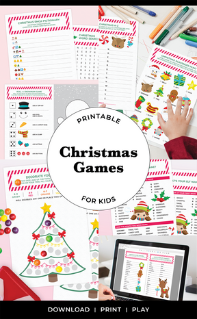 Printable Christmas Games for Kids | Family Christmas Games – ARRA Creative