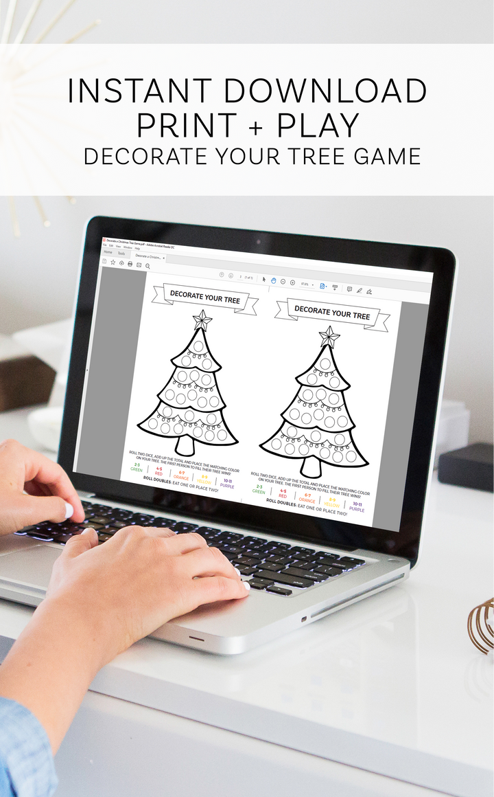 Printable Roll a Christmas Tree Game - ARRA Creative