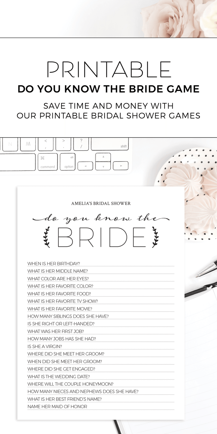 How Well Do You Know the Bride Game - ARRA Creative