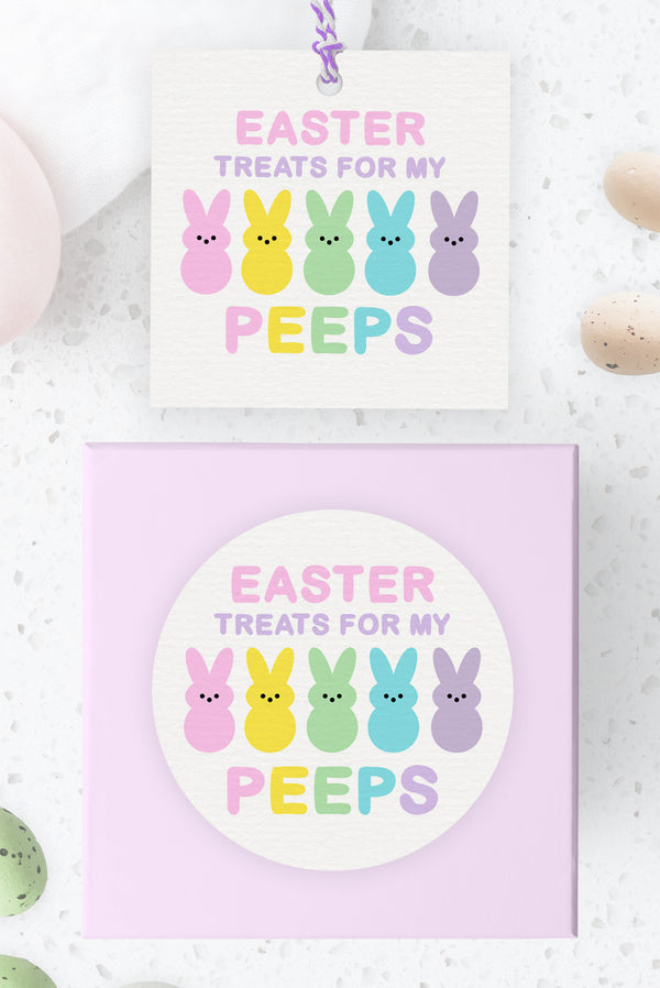 Easter Peeps Treat Tags