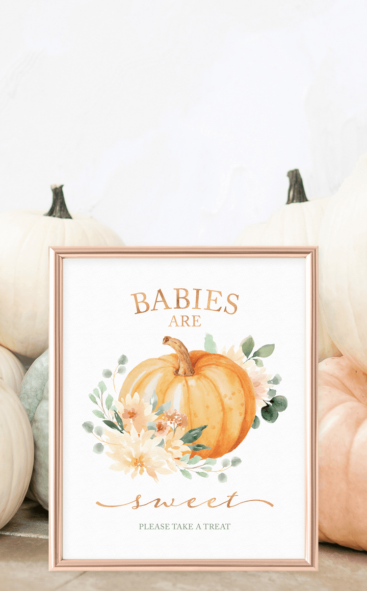 Pumpkin Babies are Sweet Dessert Table Sign - ARRA Creative