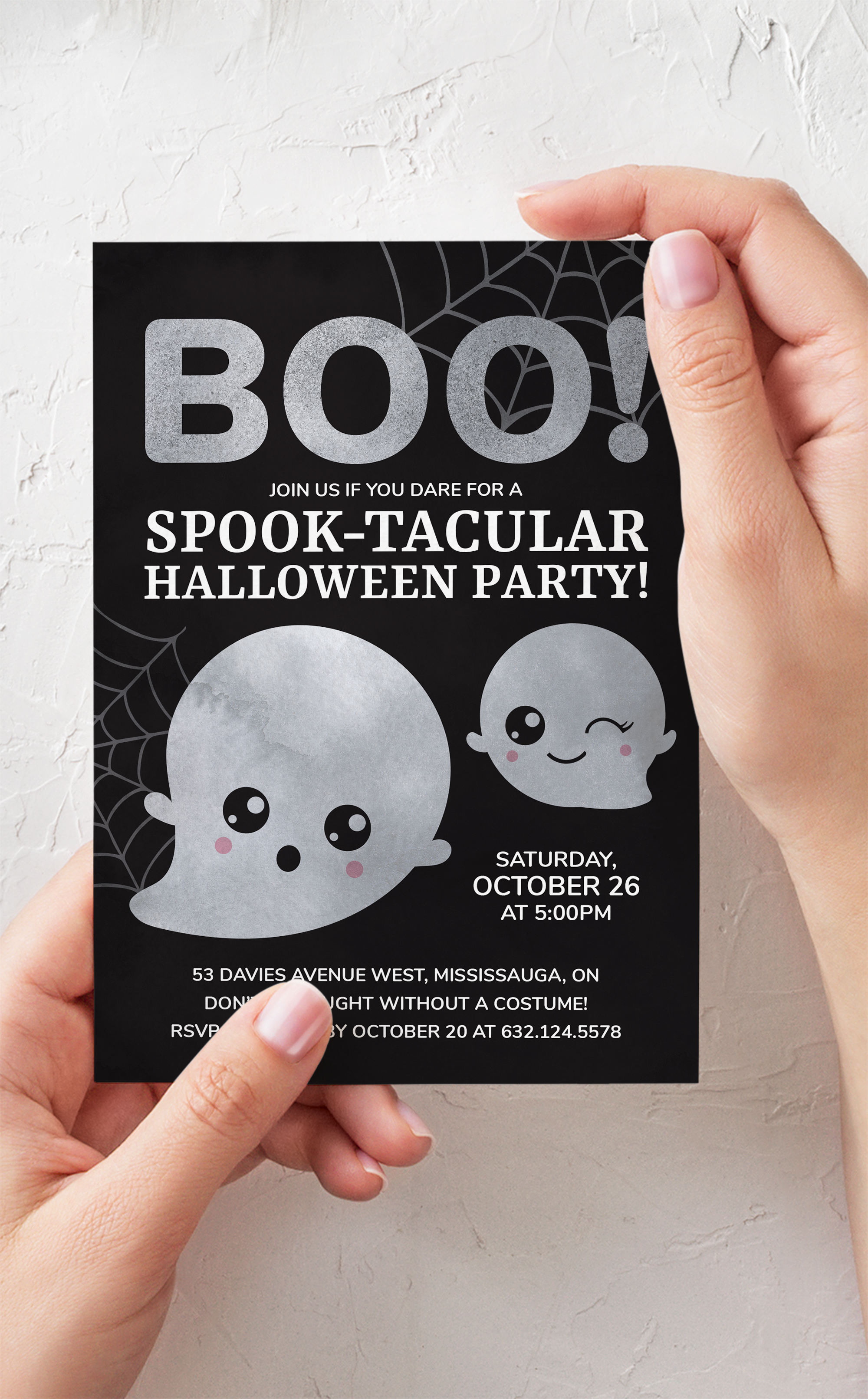 Ghost Halloween Party Invitation – ARRA Creative