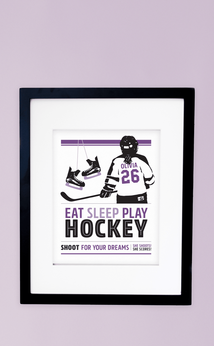 Personalized Hockey Poster - ARRA Creative
