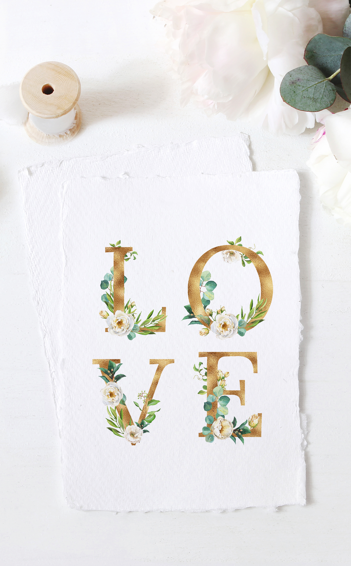 White Floral and Greenery Bridal Shower Invitation - ARRA Creative