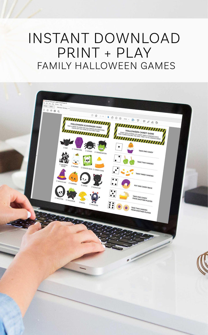 Printable Halloween Games Bundle - ARRA Creative