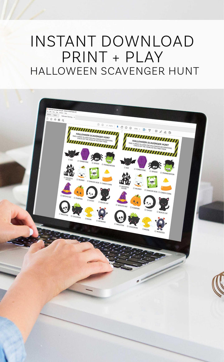 Printable Halloween Scavenger Hunt Game for Kids