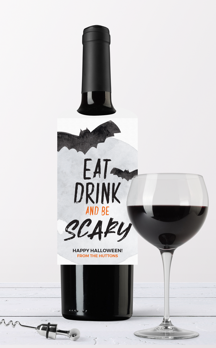 Halloween Wine Bottle Tags - ARRA Creative