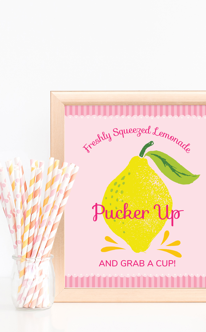 Freshly Squeezed Lemonade Sign - ARRA Creative