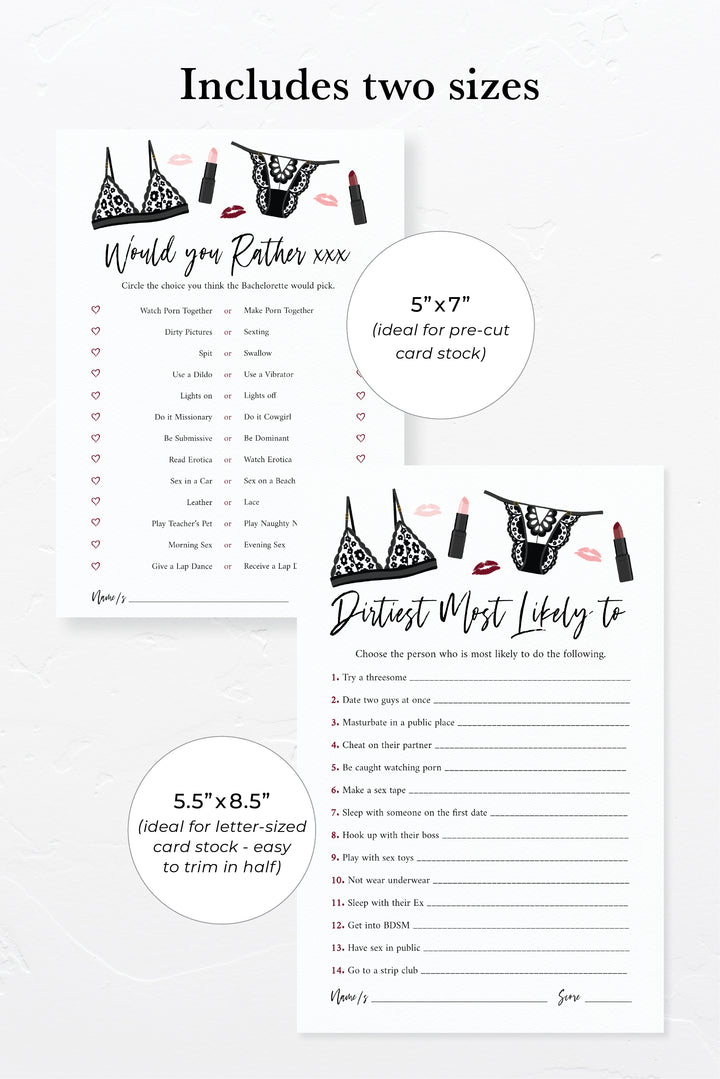 Lipstick and Lingerie Bachelorette Party Games