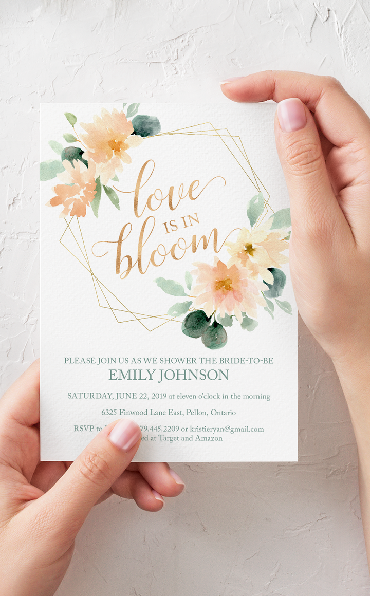 Love is in Bloom Bridal Shower Invitation - ARRA Creative
