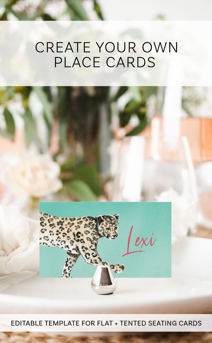 Jungle Animal Place Cards - ARRA Creative