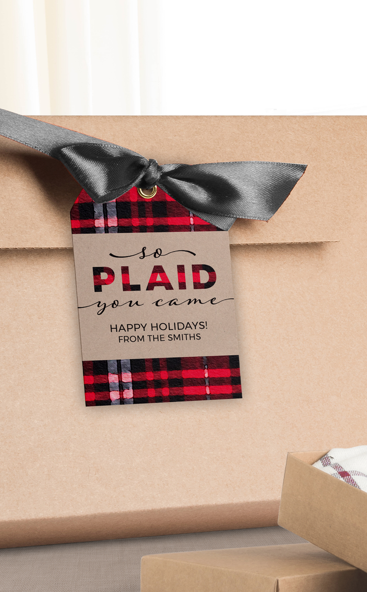 So Plaid You Came, Flannel Thank You Tags - ARRA Creative