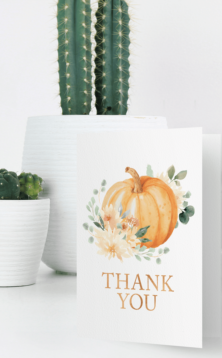 Little Pumpkin Thank You Card - ARRA Creative