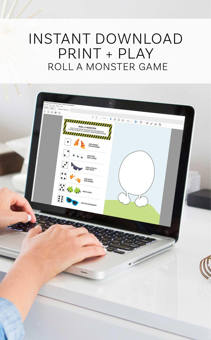 Printable Roll a Monster Game - ARRA Creative