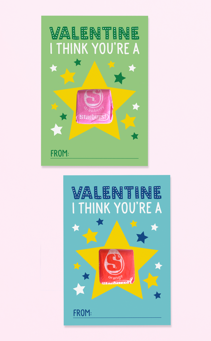 Starburst Valentine Cards - ARRA Creative