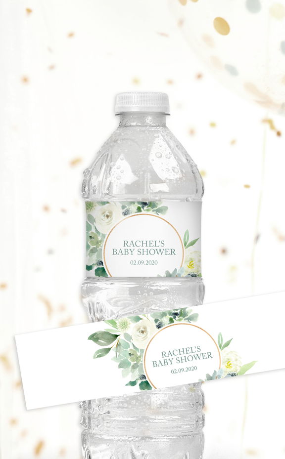 Succulent Water Bottle Labels | Printable Party Decorations – ARRA Creative