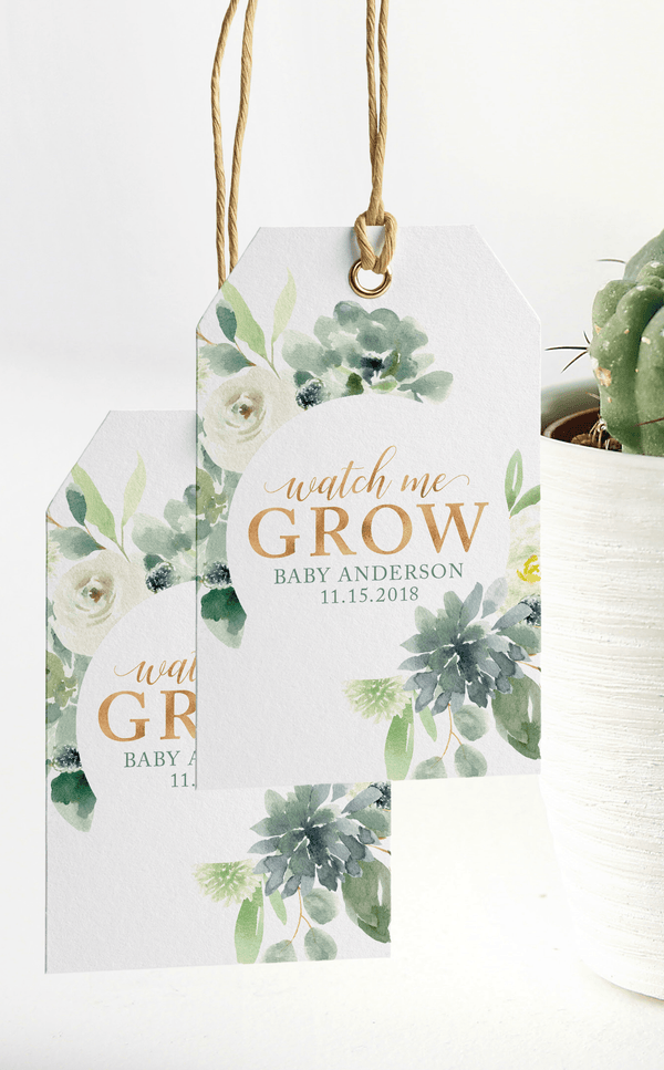 Succulent Thank You Tags and Sign - ARRA Creative