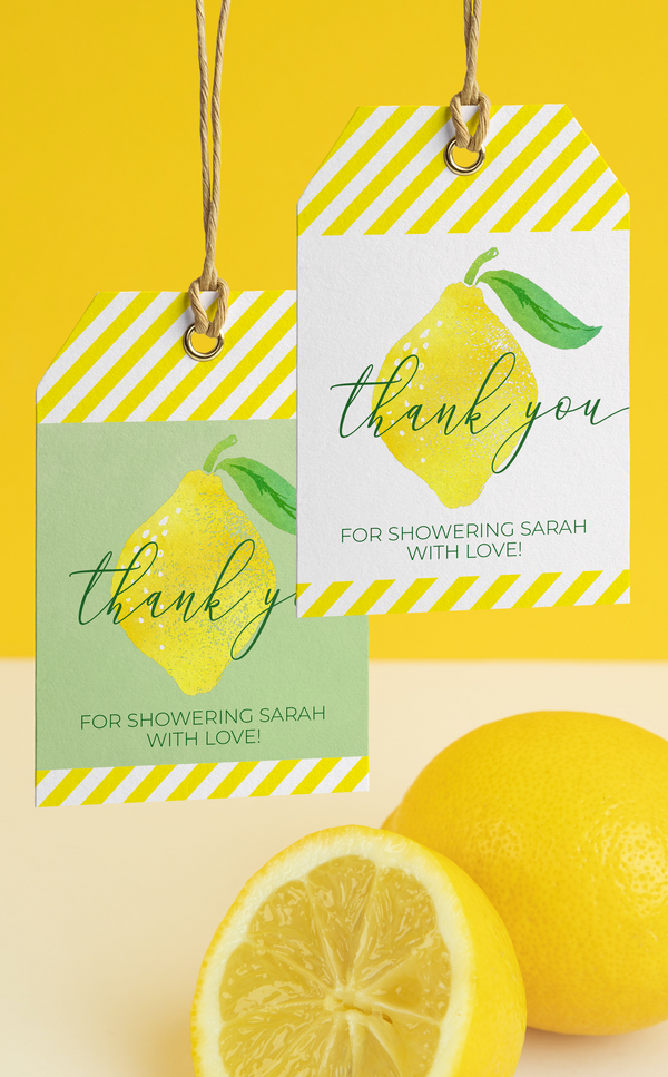 Lemon Thank You Tags - ARRA Creative