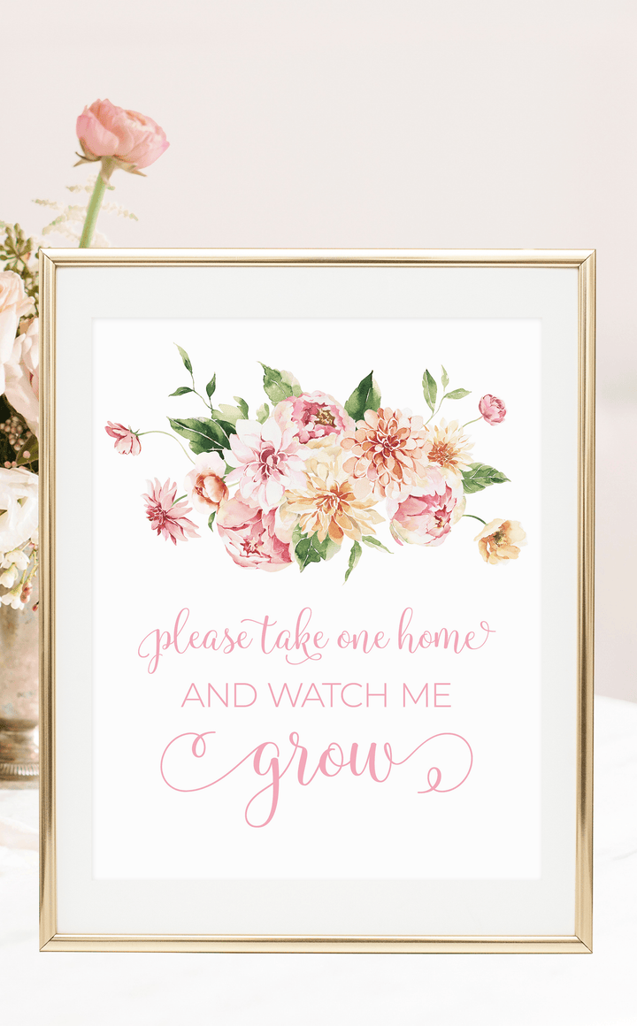 Watch me Grow Baby Shower Favour Tags - ARRA Creative