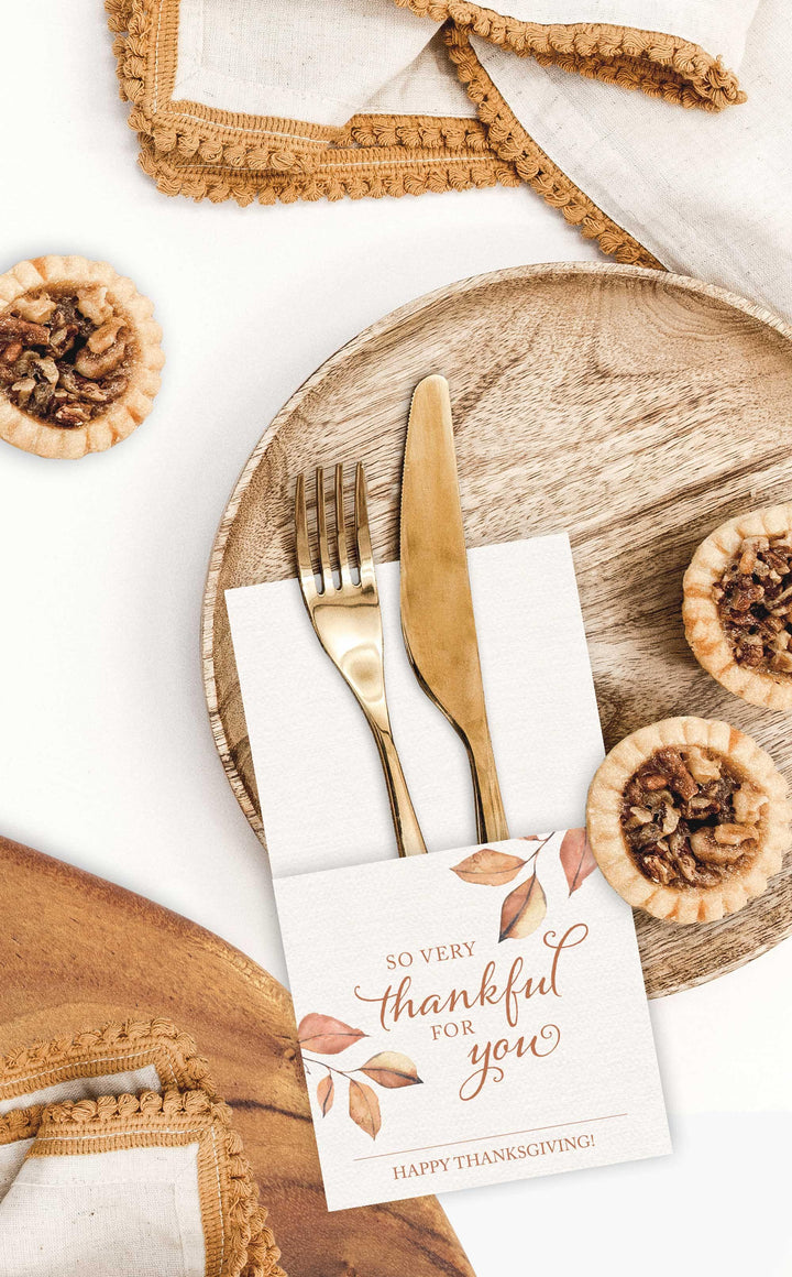 Thanksgiving cutlery printable thanksgiving utensil holder – arra creative