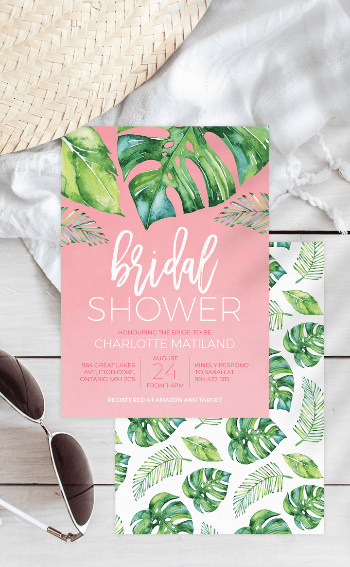 Tropical Paradise Bridal Shower Invitation - ARRA Creative