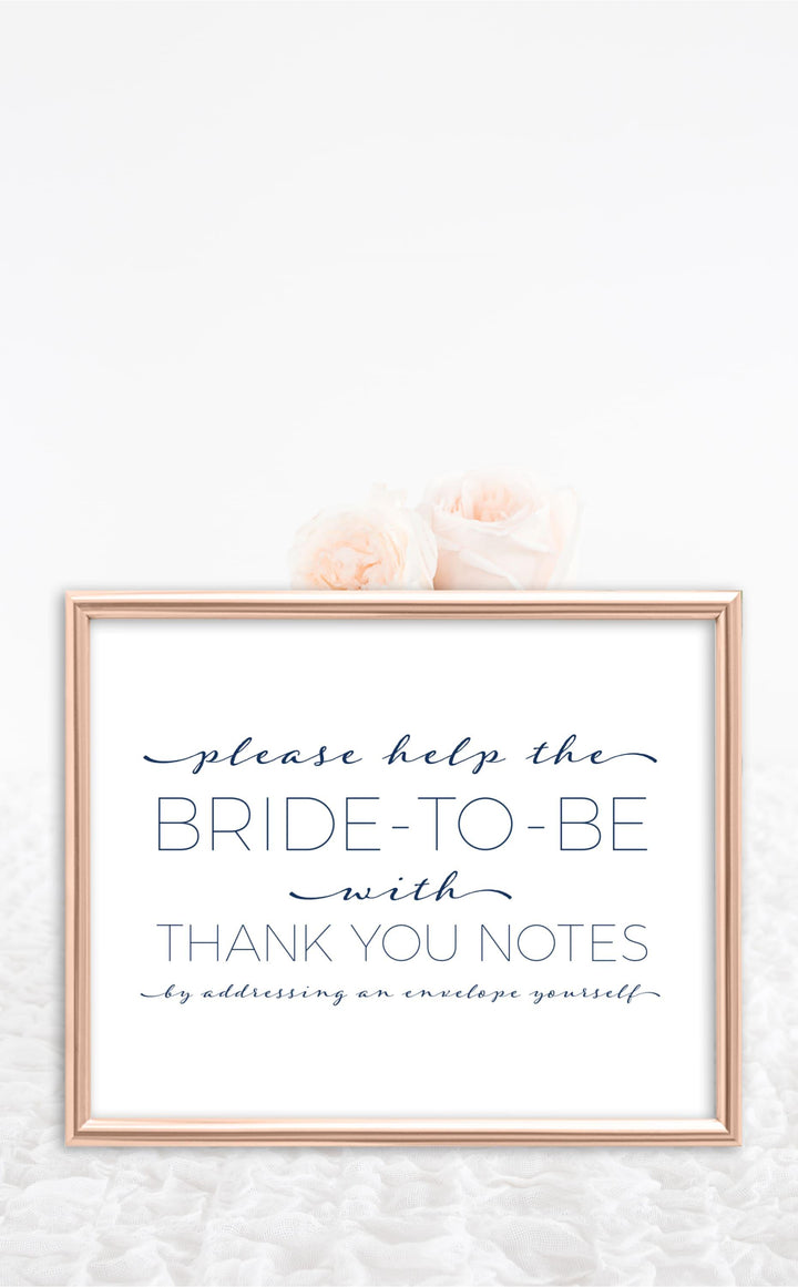 Address an Envelope Bridal Shower Sign - ARRA Creative