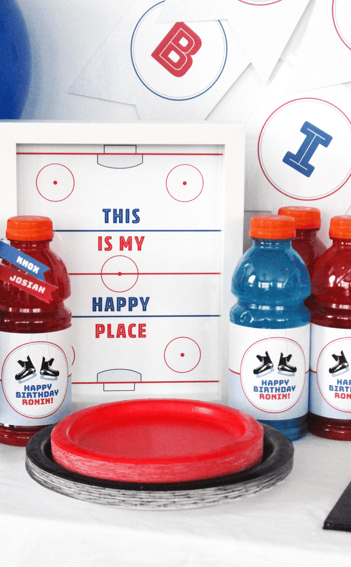 This is My Happy Place Hockey Poster - ARRA Creative