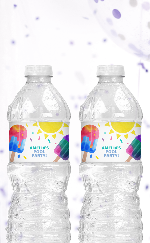 Popsicle Water Bottle Labels - ARRA Creative