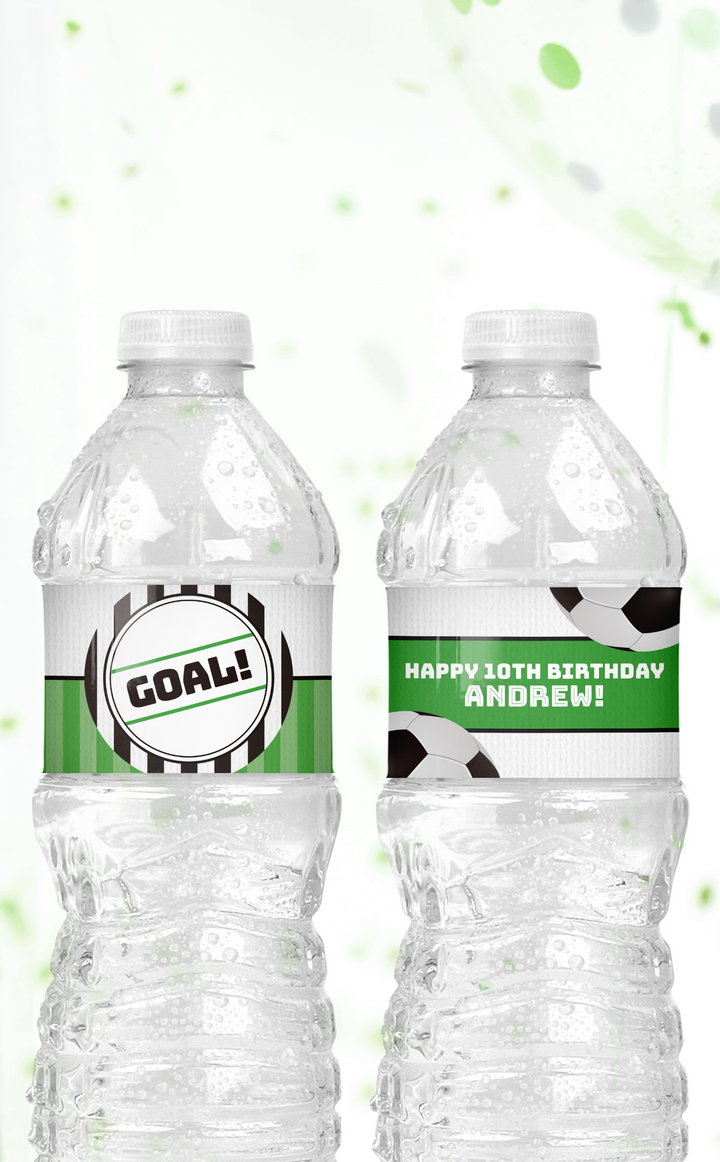 Soccer Water Bottle Labels - ARRA Creative