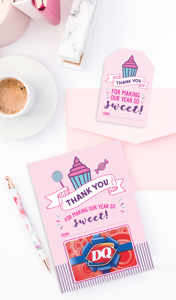 Sweet Teacher Thank You Gift Card Holder and Gift Tags - ARRA Creative