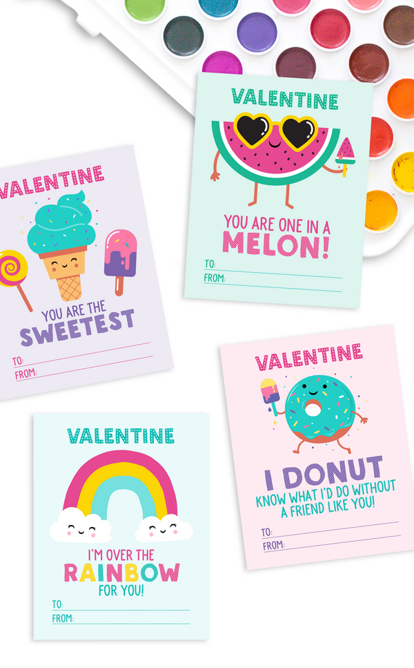 Girl Valentine Cards for School - ARRA Creative
